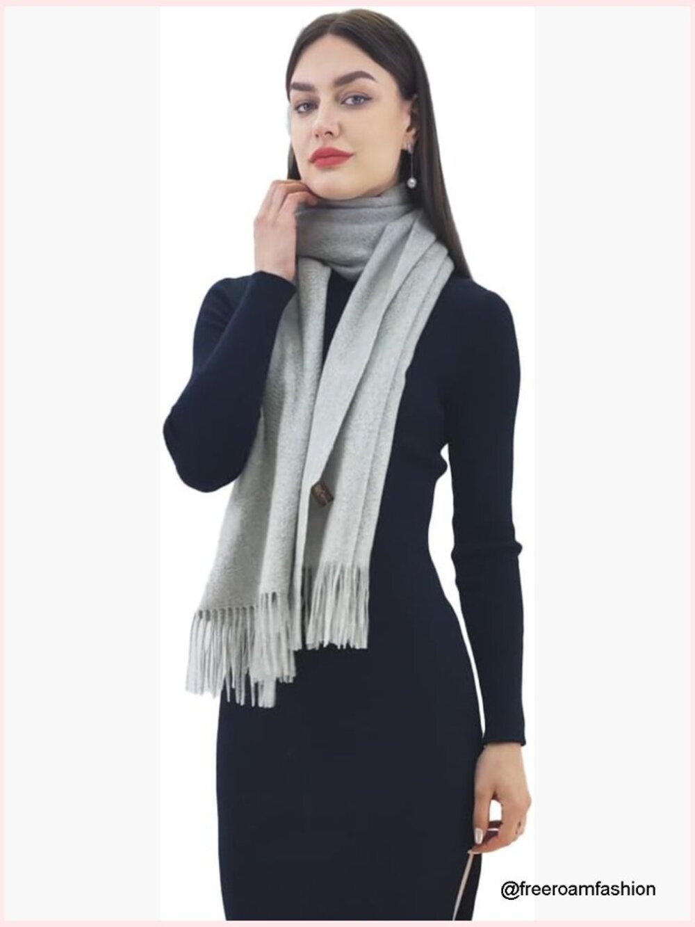 Extra Large Cashmere Pashmina Wrap Shawl Oversized Floral Blanket Scarf